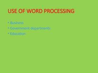 chapter8 word processing 1st year punjab text book.pptx