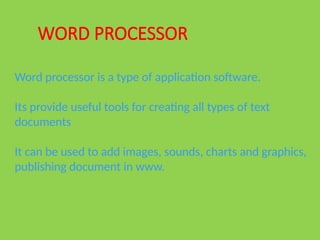 chapter8 word processing 1st year punjab text book.pptx
