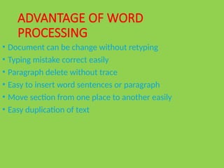 chapter8 word processing 1st year punjab text book.pptx