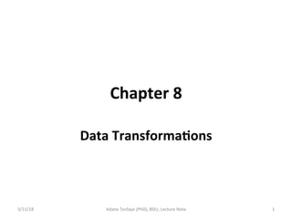 Data transformations log transformations | PDF