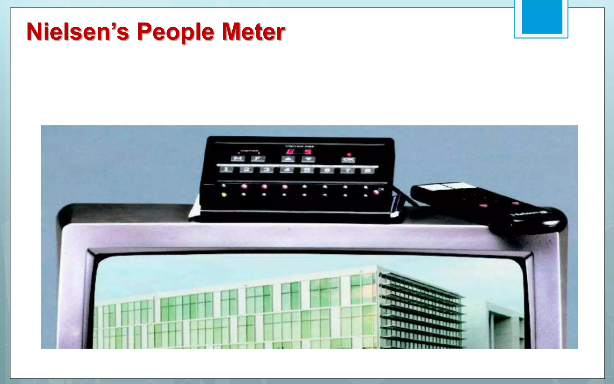 Nielsen’s People Meter
 
