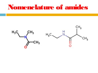 Nomenclature of amides

 