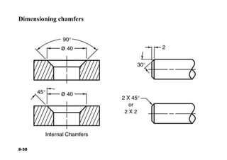 Chapter8 dimensioning and-tolerances | PDF