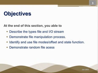 File Management and manipulation in C++ Programming | PPTX