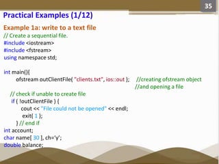File Management and manipulation in C++ Programming | PPTX