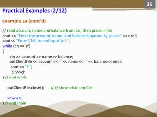 File Management and manipulation in C++ Programming | PPTX
