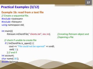 File Management and manipulation in C++ Programming | PPTX