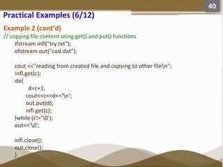 File Management and manipulation in C++ Programming | PPTX