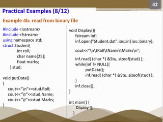 File Management and manipulation in C++ Programming | PPTX