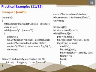 File Management and manipulation in C++ Programming | PPTX