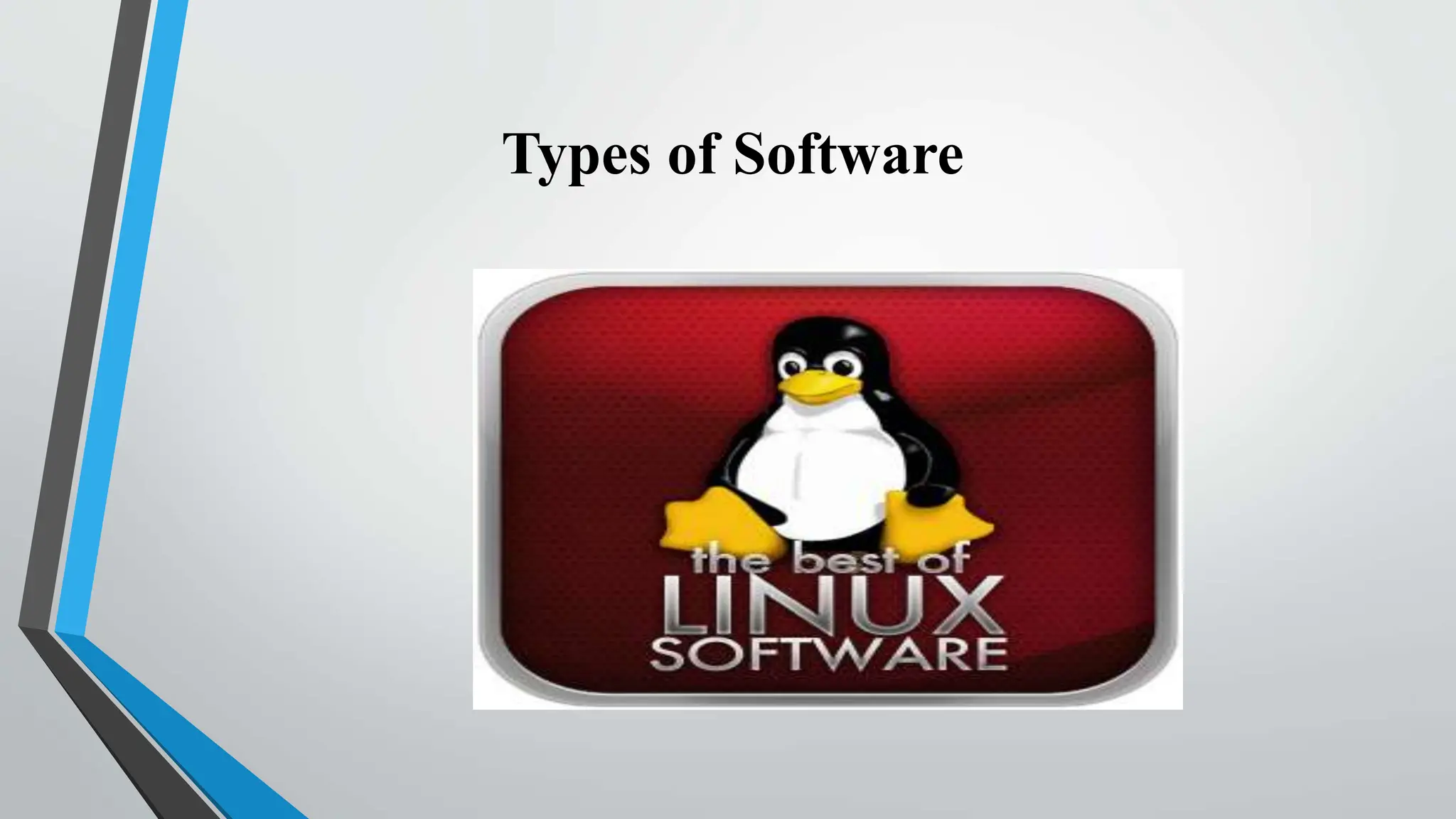 Types of Software
 