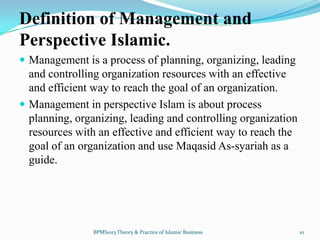 Chapter 8: Islamic Business in Management | PPTX