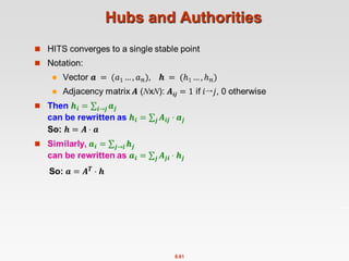 8.61
Hubs and Authorities

 