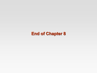 End of Chapter 8
 