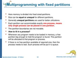 Operating Partition Chapter8-Main Memory.pptxbdbbsbzbzuzbsbwb | PPTX