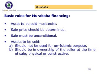 lecture on the Murabaha BASIC RULES OF SALE | PPT
