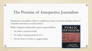 Chapter 8 Newspapers- The Rise and Decline of Modern Journalism | PPTX