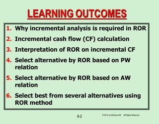 Chapter 8 - ROR Analysis for Multiple Alternatives.ppt