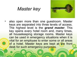 HOUSEKEEPING OPERATION: SAFETY AND SECURITY | PPT