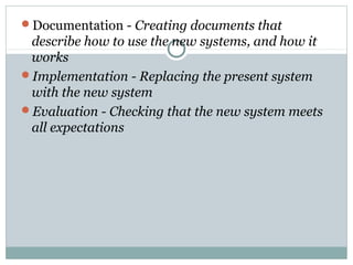 Chapter 8 system analysis and design | PPT