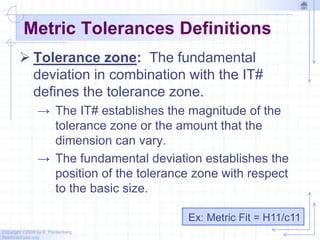 Chapter 8 tolerancing - 2010 | PPTX
