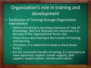 Transfer of Training | PPTX