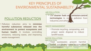 Pollution Reduction Mission Statement Examples Environmental Sustainability and Civic Responsibility: Principles ...