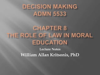 Lecture Notes
William Allan Kritsonis, PhD
 