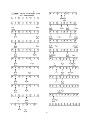 Chapter 8 advanced sorting and hashing for print | PDF