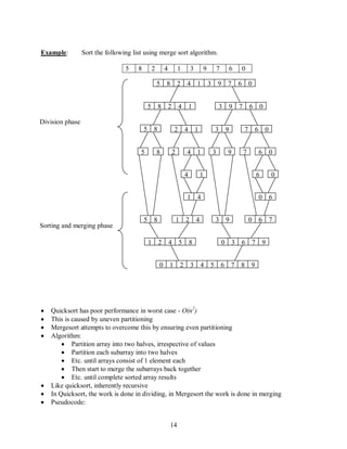 Chapter 8 advanced sorting and hashing for print | PDF