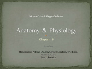 Chapter 8
Based on
Handbook of Nitrous Oxide & Oxygen Sedation, 3rd edition
Morris S. Clark
Ann L. Brunick
Nitrous Oxide & Oxygen Sedation
 