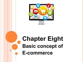 Chapter Eight
Basic concept of
E-commerce
1
 