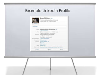 Example LinkedIn Profile
 