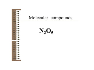 N2O5
Molecular compounds
 