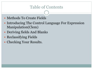 Chapter 8 Deriving and Reclassifying Fields.pptx