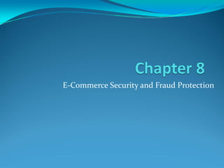 E-Commerce Security and Fraud Protection
 