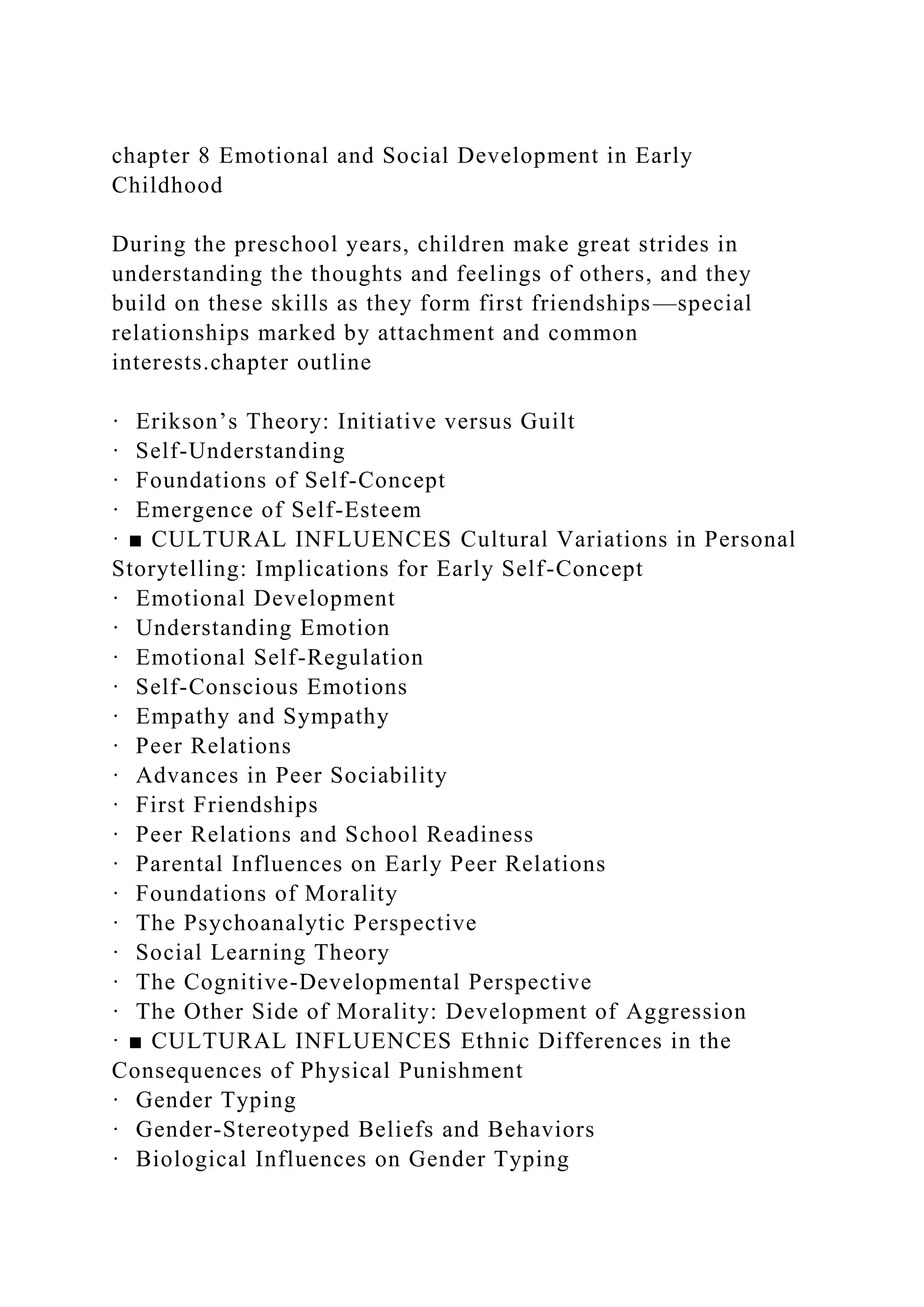 chapter 8 Emotional and Social Development in Early ChildhoodDur.docx