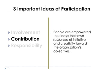 Chapter 8 empowerment and participation & managing change | PDF