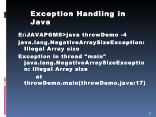 exception handling | PPT