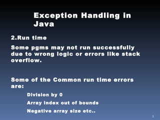 exception handling | PPT