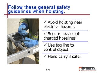 Follow these general safety
guidelines when hoisting.
8–79
 