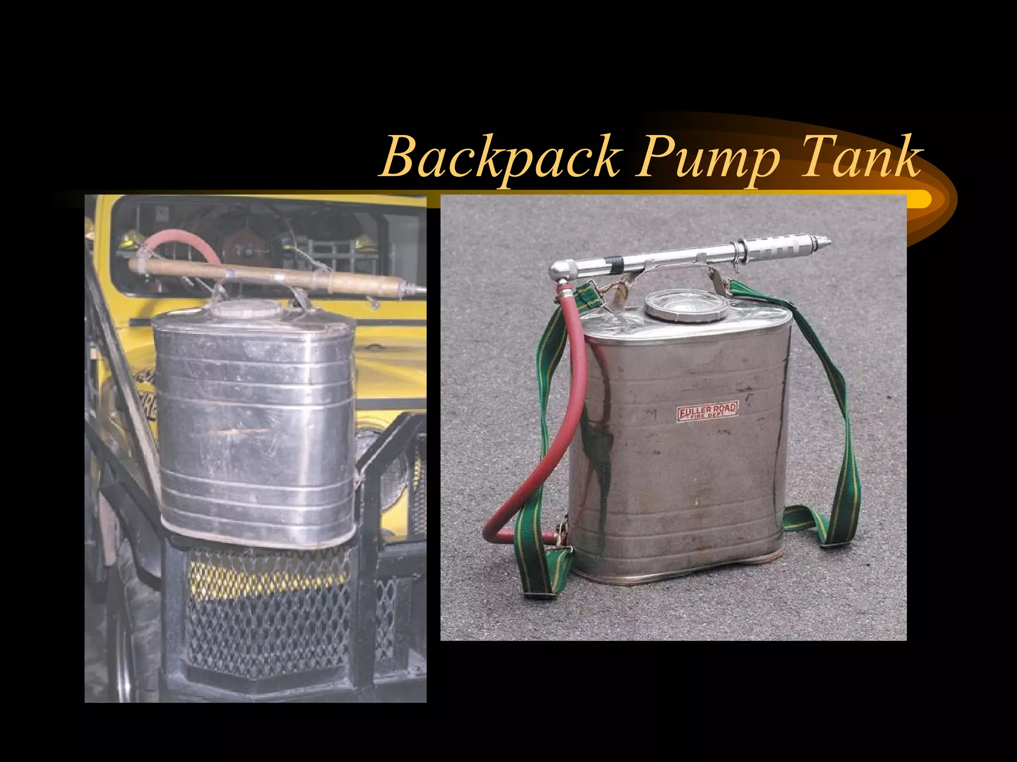 Backpack Pump Tank 