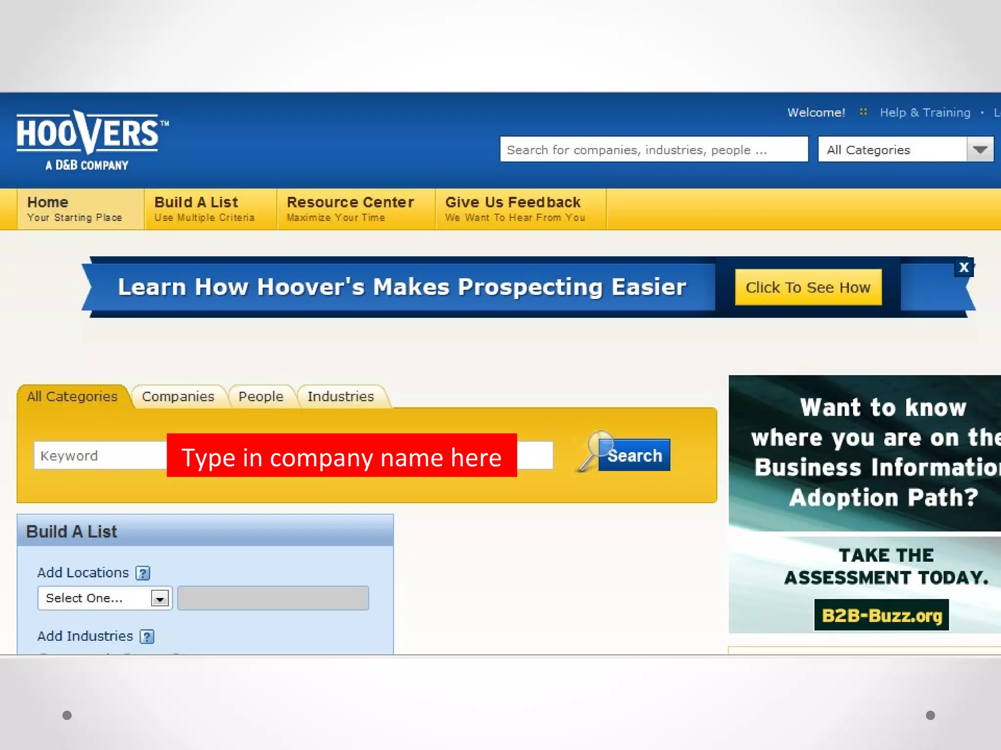 Type in company name here
 