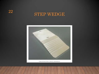 Step Wedge Radiograph Chapter 8: Image Characteristics | PPT