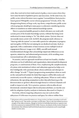 On knowledge systems & evidence use