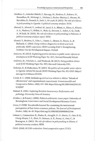 On knowledge systems & evidence use