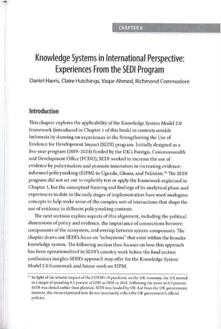 On knowledge systems & evidence use
