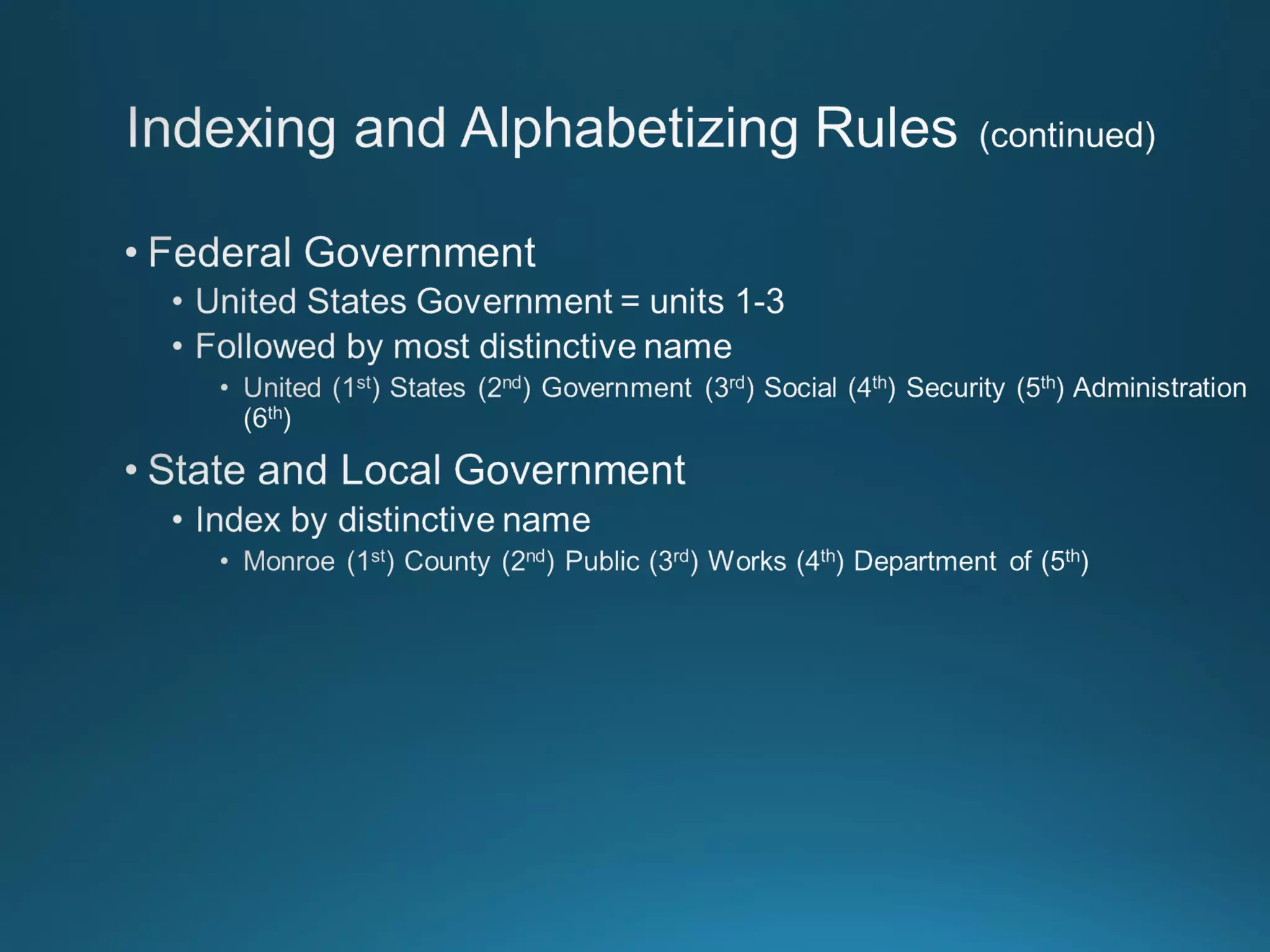 Chapter 8: Records Managment