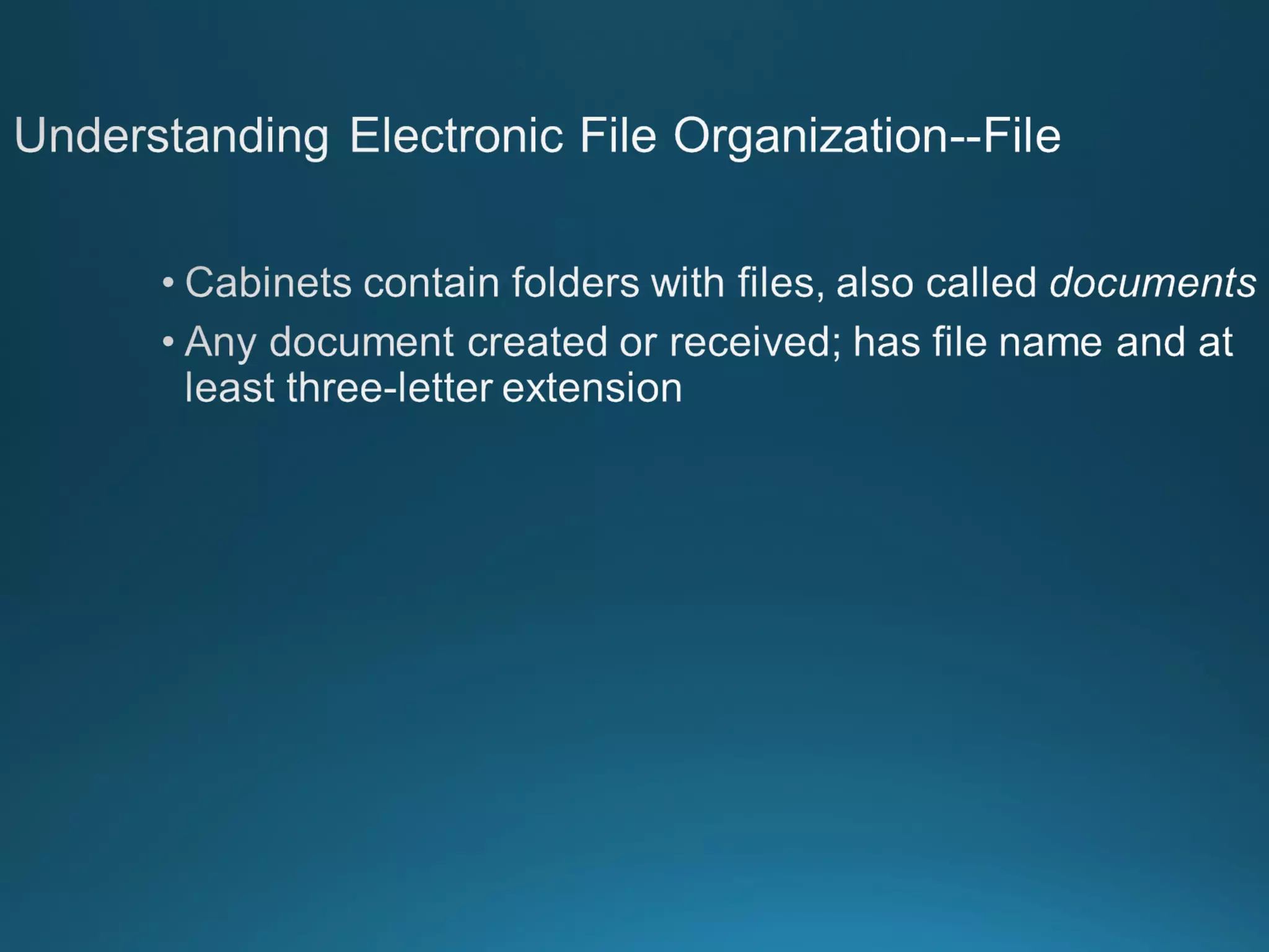 Chapter 8: Records Managment