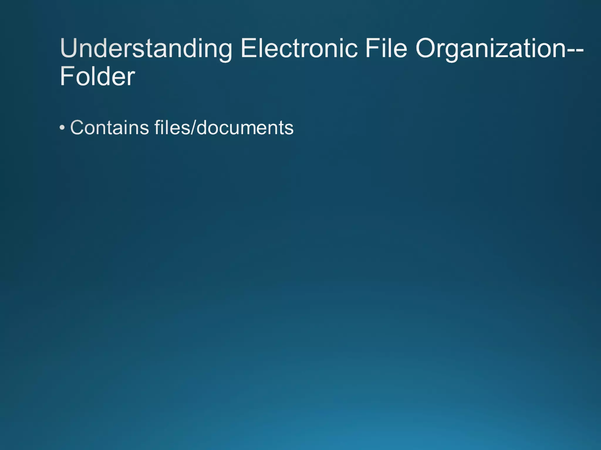 Chapter 8: Records Managment